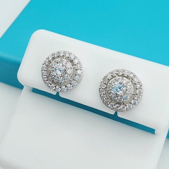 925 Sterling Silver CZ Beautiful Earrings for Women, 1USPAR4213 - Picture 4 of 11